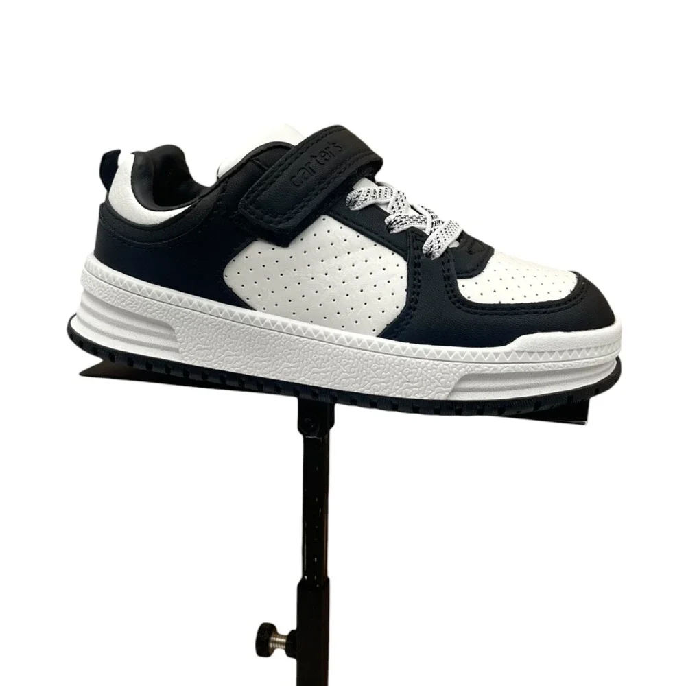 Carters Little Boys Ayngel‎ Classic Style Slip-on Sneakers Size 12 Black White